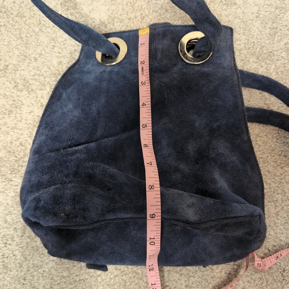 Suede Drawstring Vintage Mini Backpack - Picture 8 of 8